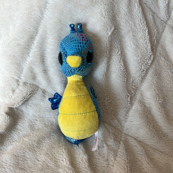 💕 Preloved Ty Beanie Boo “Neptune” Seahorse 💕 - Picture 3 of 6